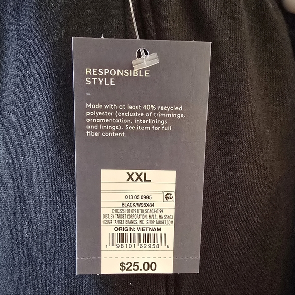 Universal Thread Black Sweat-Skirt with Drawstring Waist - Picture 6 of 10